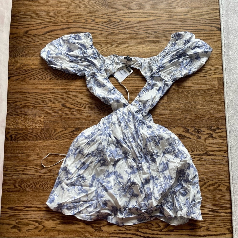 Bardot Eden Floral Mini Dress Size 10 - Picture 5 of 7